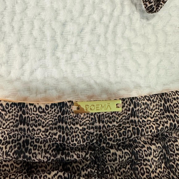 Orange animal print poema swimwear bikini set reversible - Picture 4 of 6